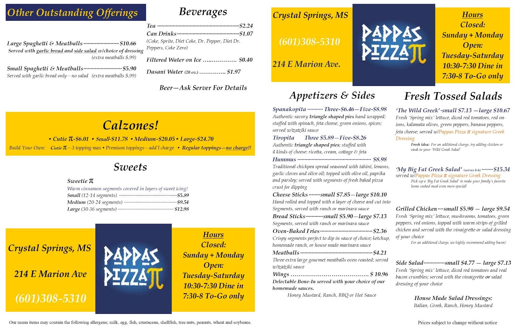 Pappas Pizza Pi